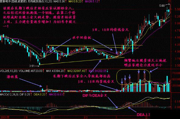 MACD指标详解_金叉死叉用法_一阳穿五线选股