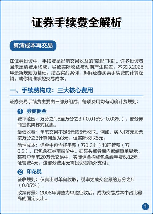 证券规费是什么?包含经手费、证管费,影响交易成本与市场