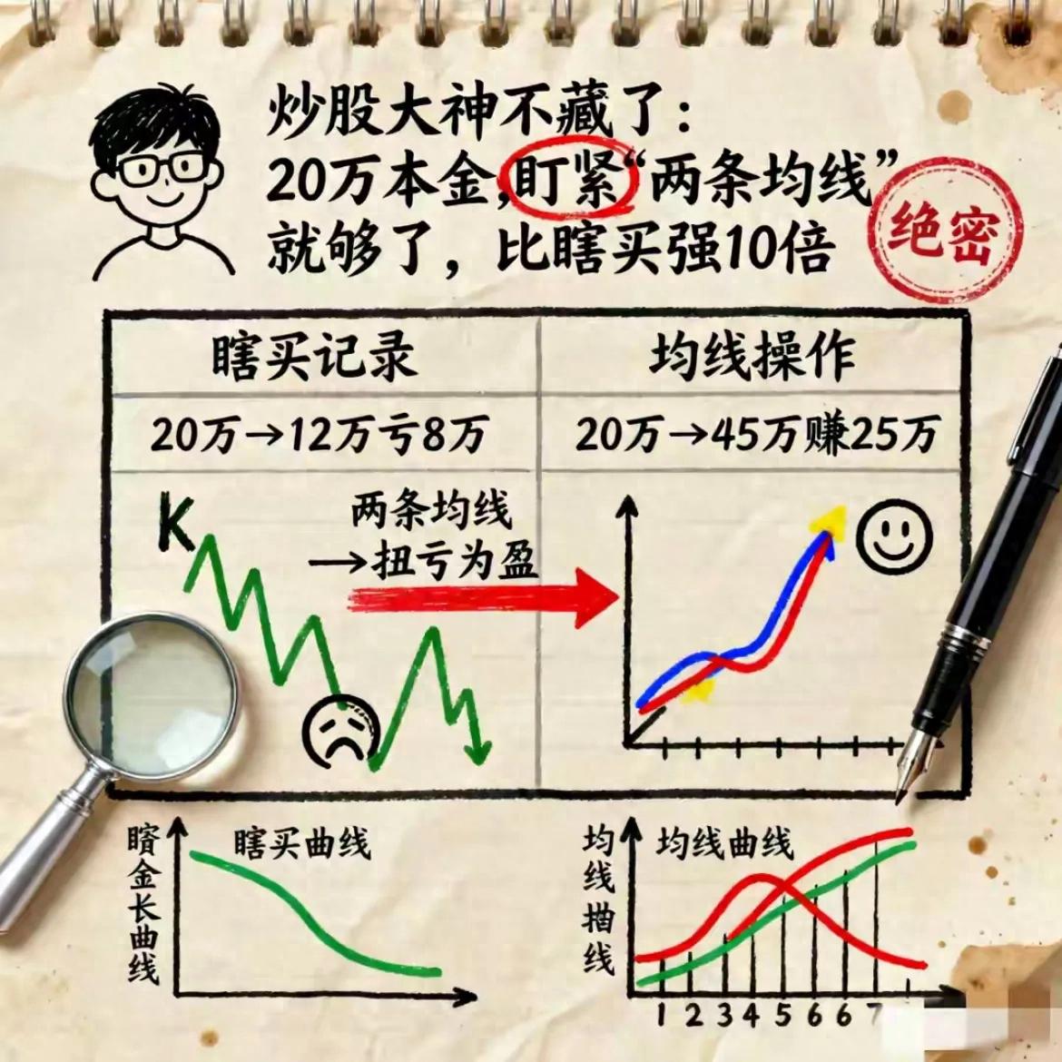 5日均线和20日均线_金叉买死叉卖_大盘5日均线上穿过20日30日均线