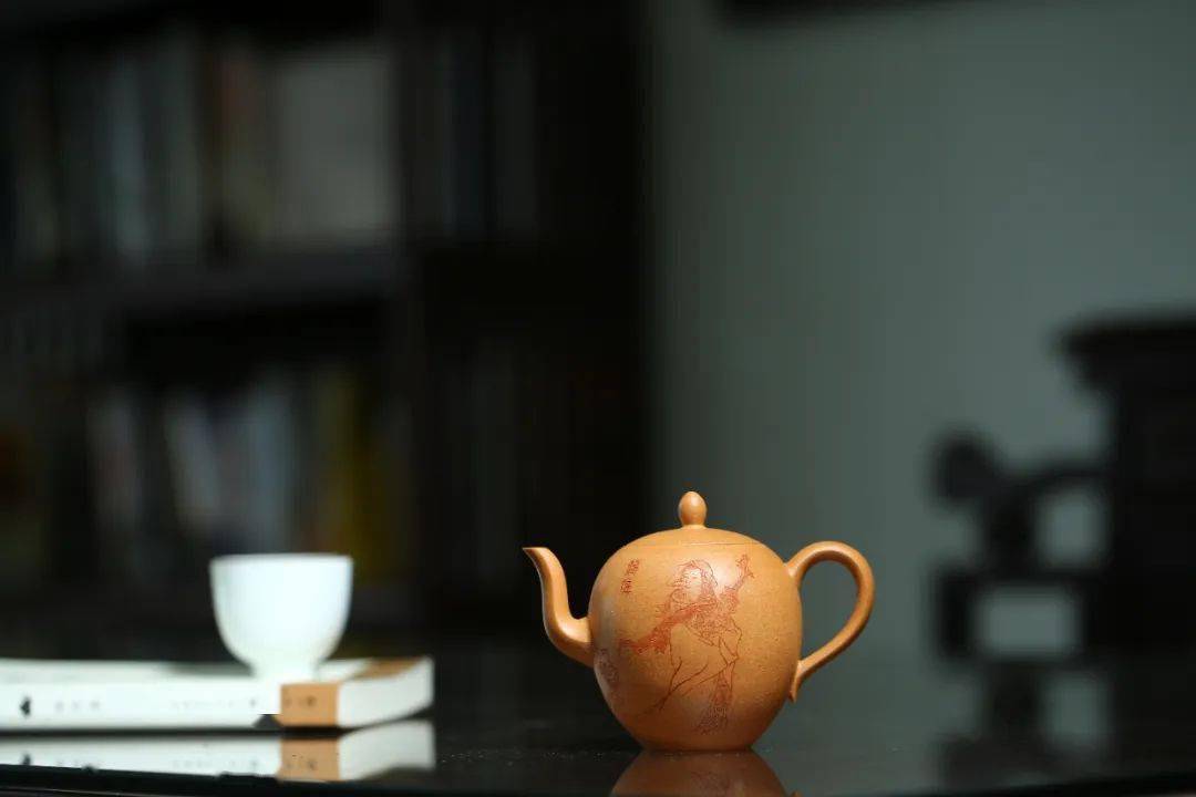 美人肩紫砂壶紫玉金砂_紫砂壶美人肩 黄金段泥紫砂壶 六一堂四大美人紫砂套壶