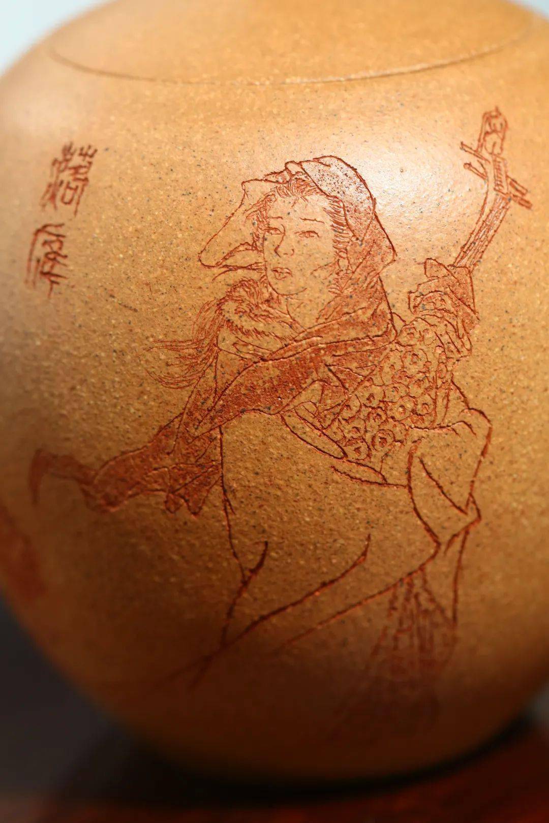 紫砂壶美人肩 黄金段泥紫砂壶 六一堂四大美人紫砂套壶_美人肩紫砂壶紫玉金砂