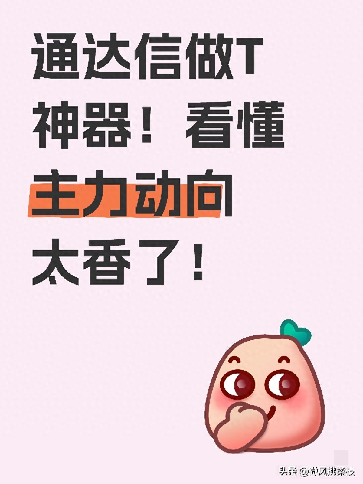 主力资金做T神器：大单净流入选股公式