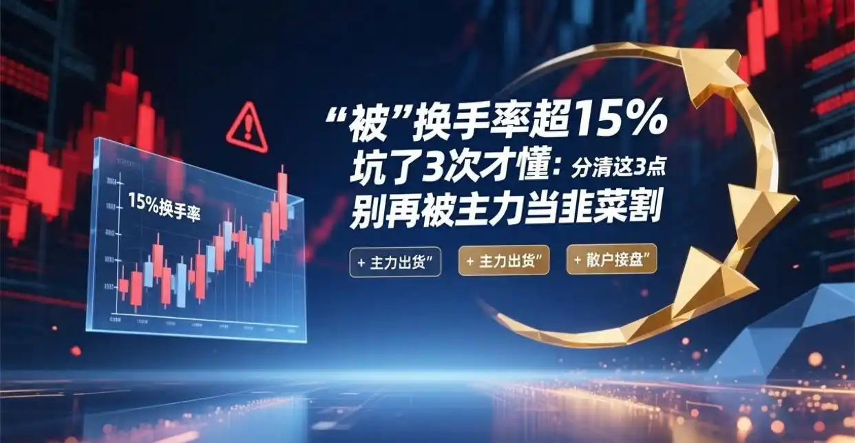 股票换手率突然超15%意味着啥?一文带你分清机会与陷阱