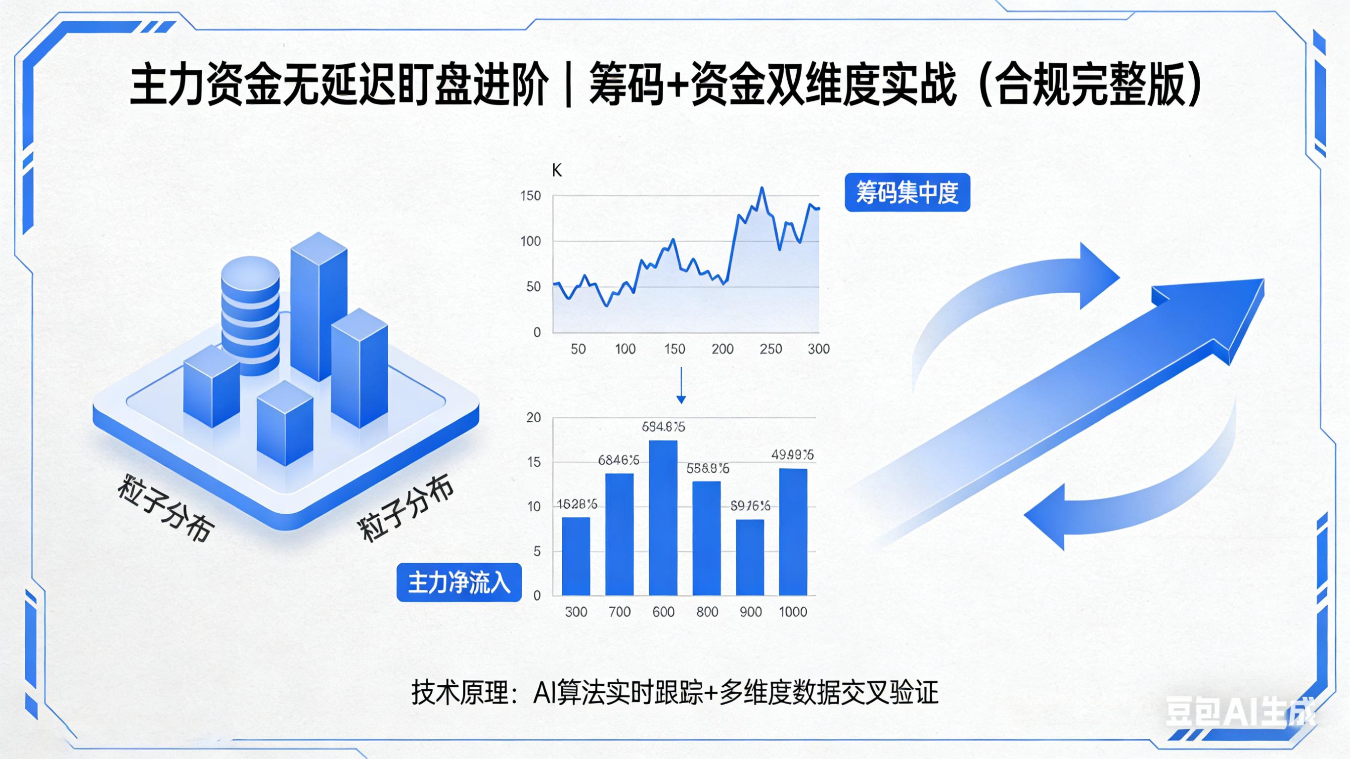 通达信筹码峰指标公式_优化版主力资金筹码共振指标_主力资金真实动向识别