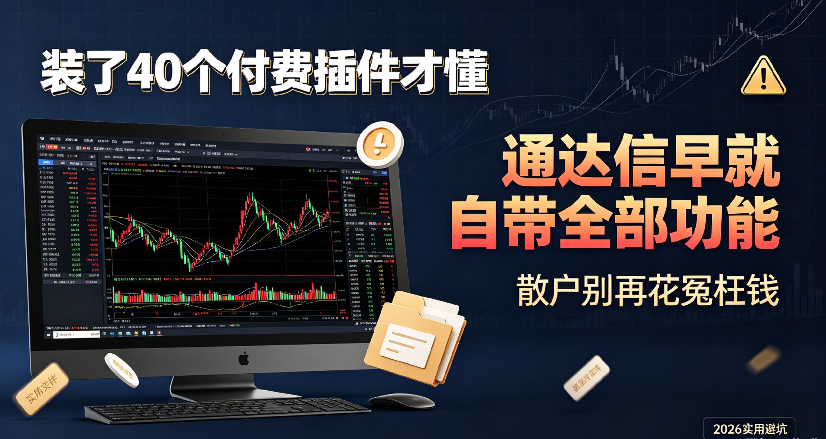 别再花冤枉钱！通达信自带的筹码峰指标，比40个付费插件都好用